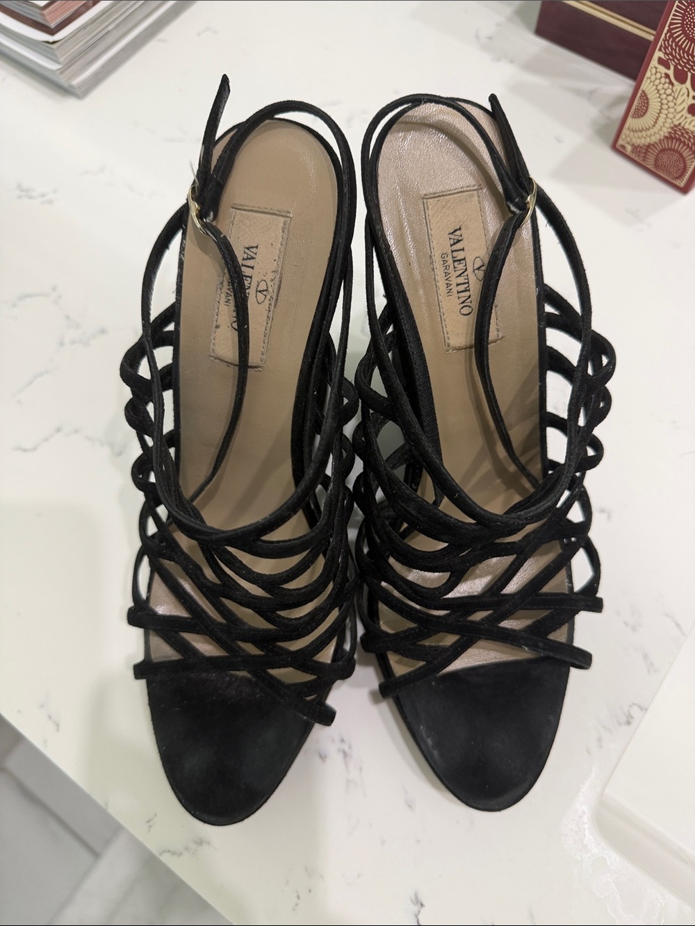 Valentino Wedge Sandals.